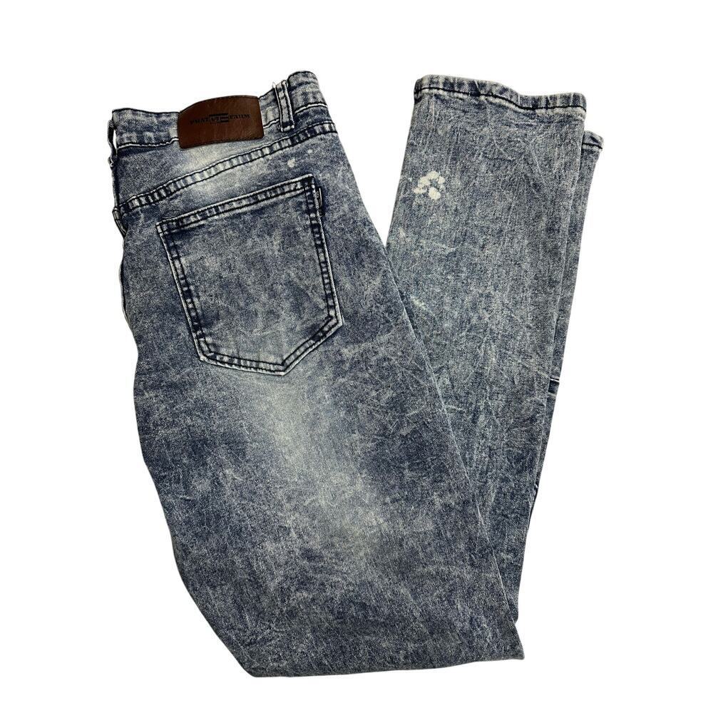 Phat Farm Men’s Acid Wash Jeans skinny fit 34x32 Hip hop Retro 90’s